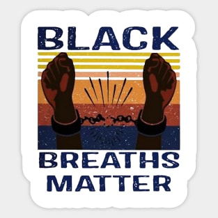 black breaths matter Sticker